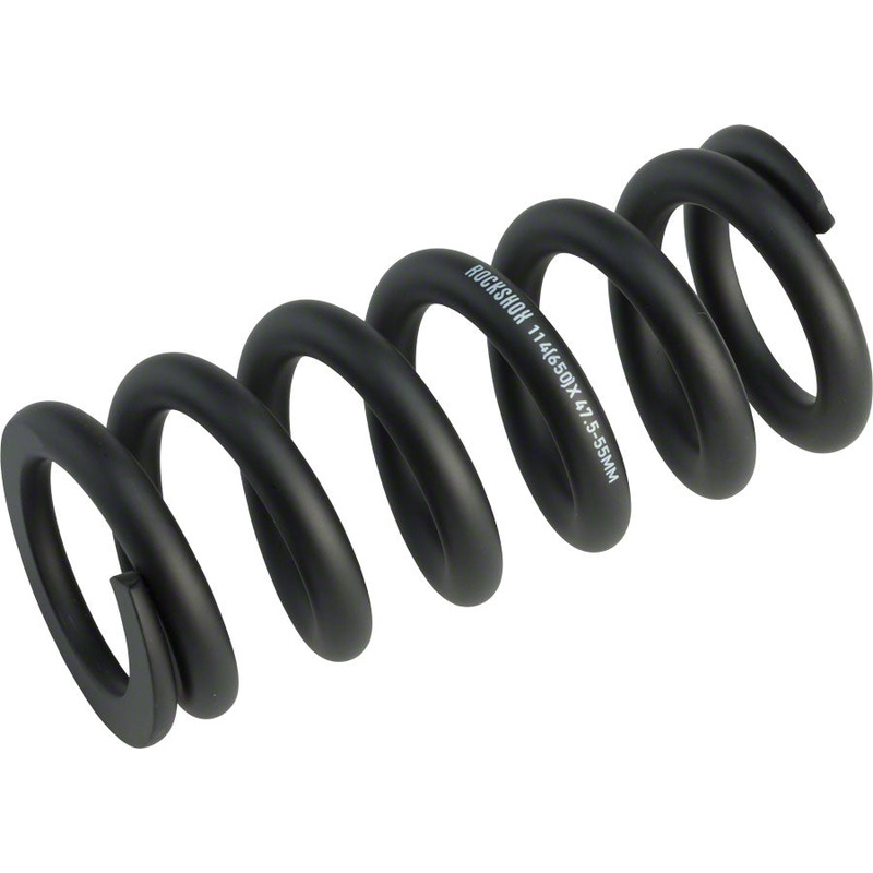 RockShox Metric Coil Spring – Length 134mm, Travel 47.5-55mm, 650 lbs, Black