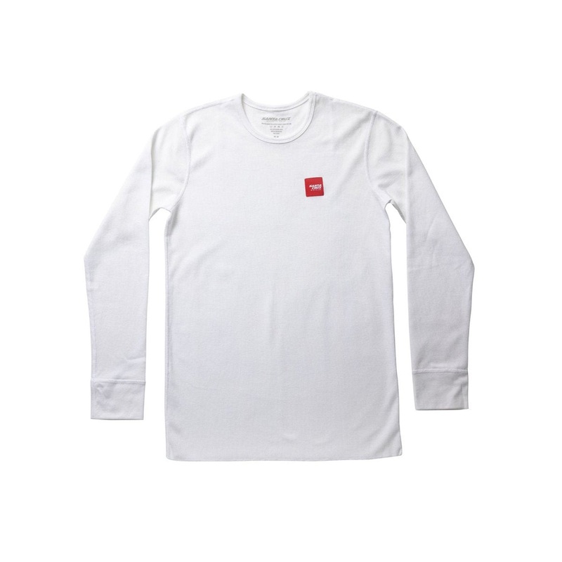 Santa Cruz Hamm Long Sleeve Thermal Tee – White White Small
