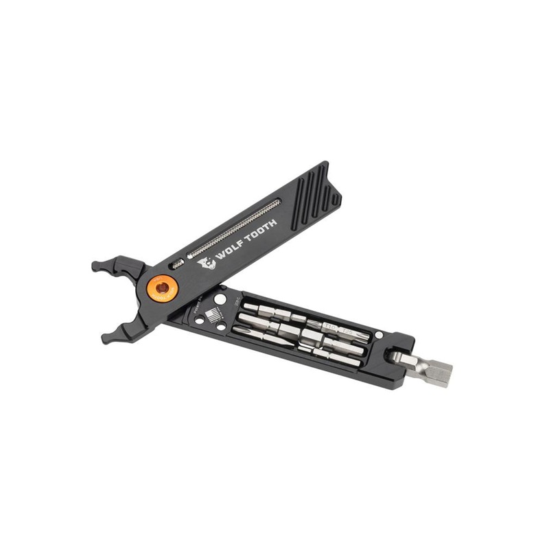 Wolf Tooth Components 8 Bit Pack Pliers – Black-Orange Bolt Black – Orange Bolt