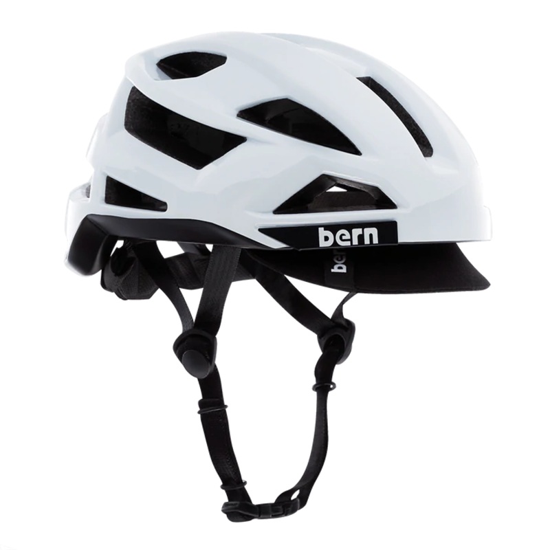 Bern FL-1 Pave MIPS Helmet with Visor – Gloss White Gloss White Small