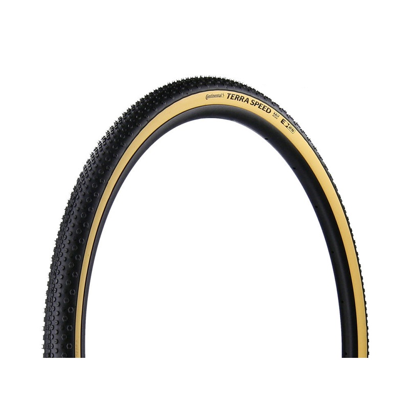 Continental Terra Speed ProTection 700c Gravel Tire – Black-Cream Black – Cream 35c Black Chili – E25