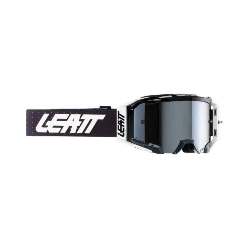 Leatt Velocity 5.5 Iriz MTB Goggle – Graphite-Platinum – 2024 Graphite – Platinum