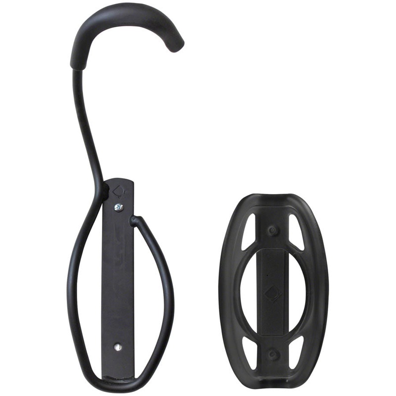 Premium Wall Mount Bike Racks with Tire Tray  Durable Steel, Rubber Coating, Load Capacity 40lbs, Stylish Minimalist Design for Single Bikes RS4007B