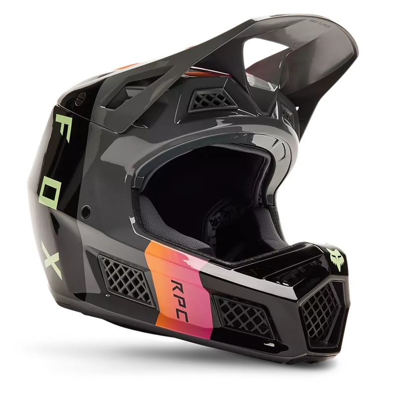 Fox Racing Rampage Pro Carbon MIPS Full Face Helmet – Reez – Pewter Pewter Small