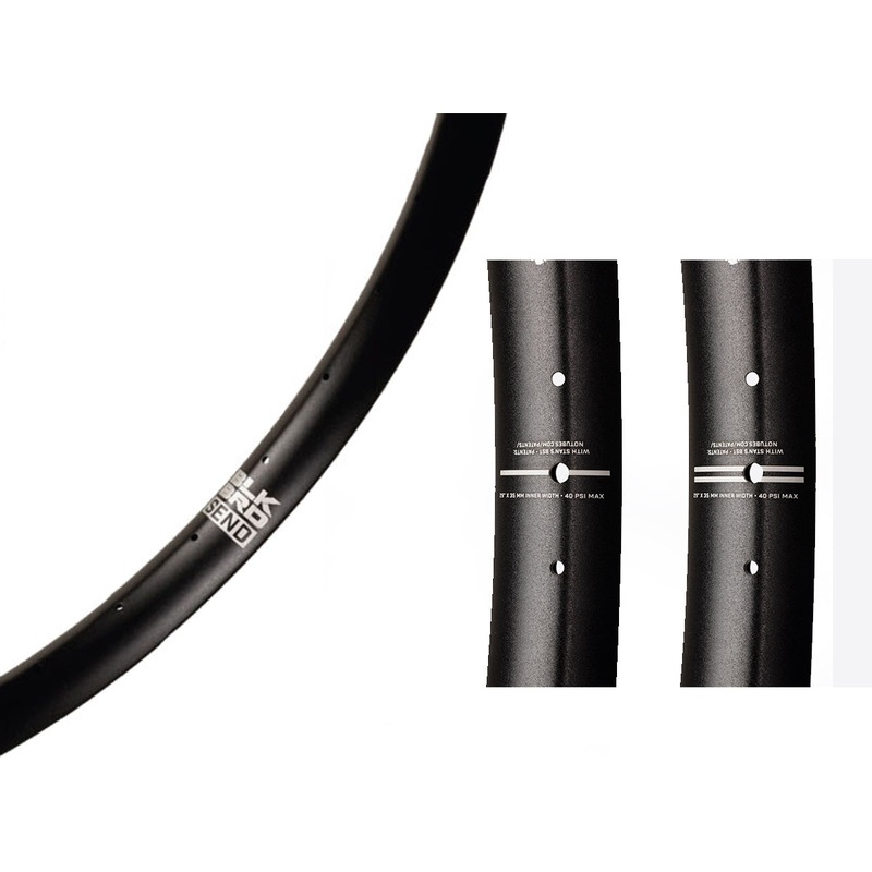 BlackBird Send 2 27.5″ Alloy MTB Rim – Black Black 32h