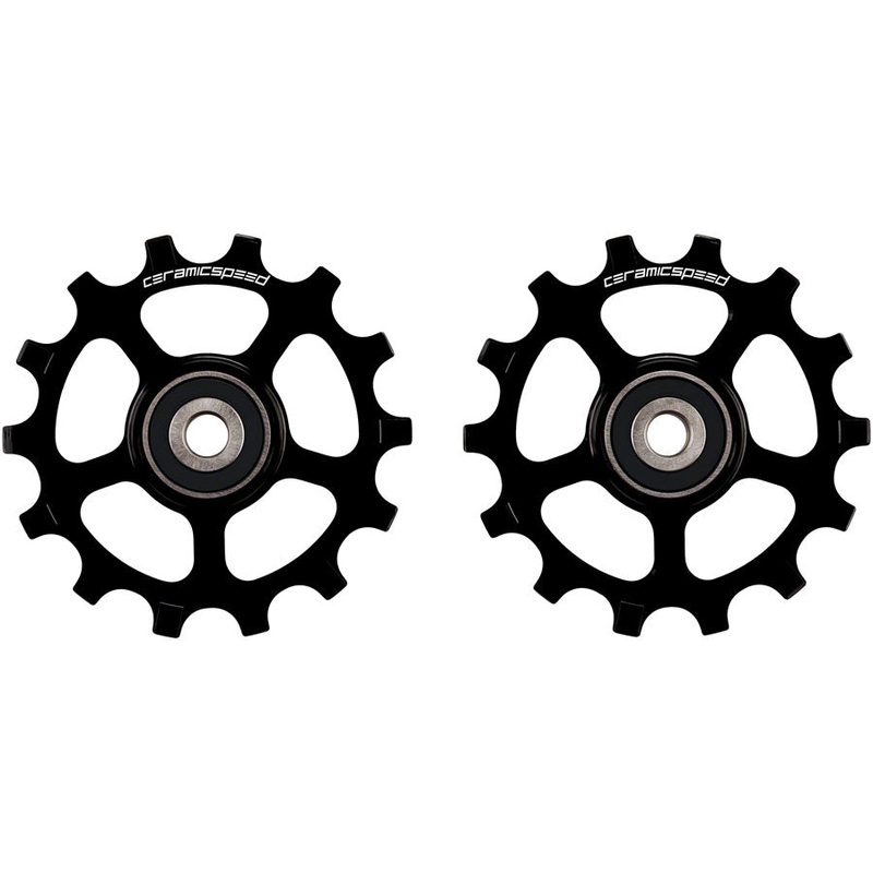 CeramicSpeed Pulley Wheels Shimano XT/XTR 12-Speed – 14 Tooth Alloy BLK