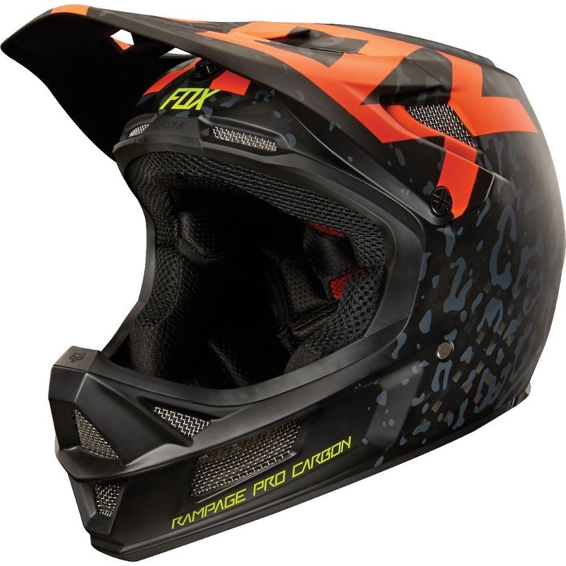 Fox Racing Rampage Pro Carbon MIPS Full Face Helmet – Cauz Orange Cauz Orange Small