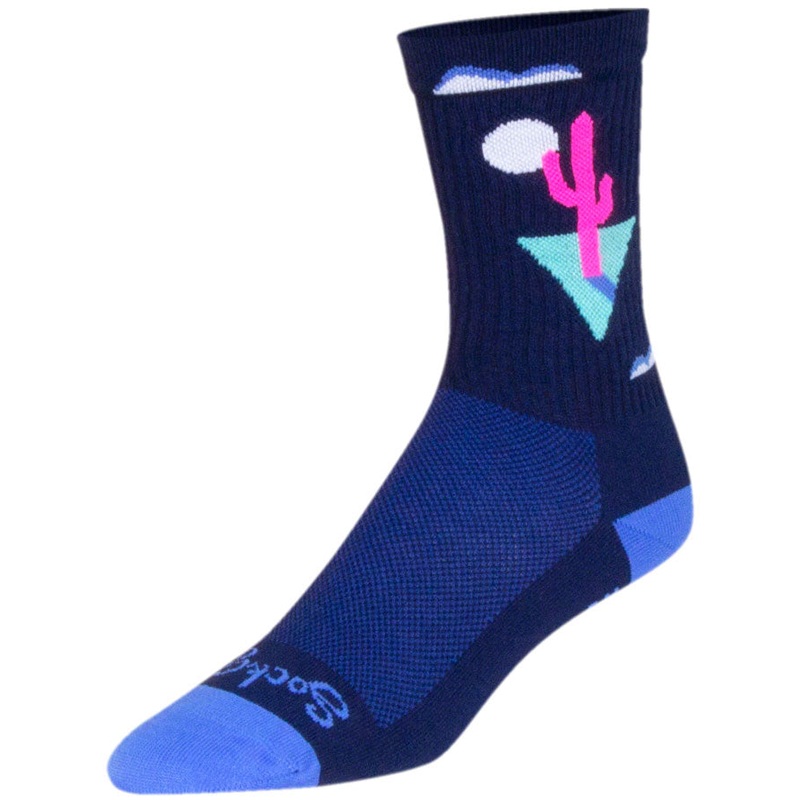 SockGuy Crew Cactal Socks – 6″, Blue, Small/Medium