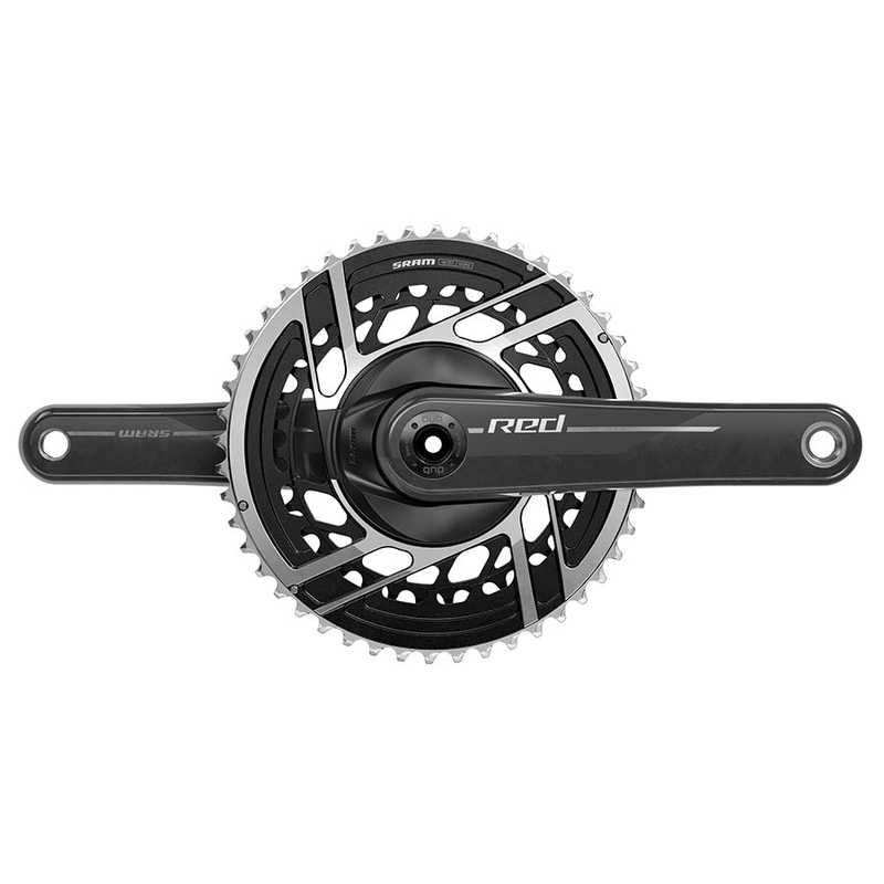 SRAM RED Crankset – 175mm 2x 12-Speed 48/35t 8-Bolt Direct Mount DUB Spindle Interface Natural Carbon E1