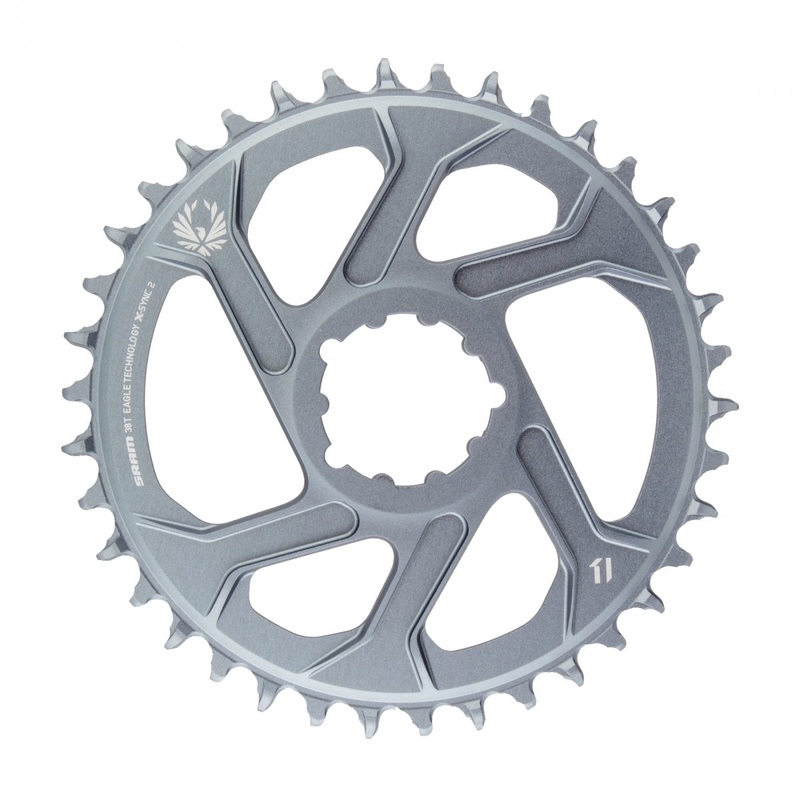 SRAM X-Sync 2 Eagle 12-Speed Aluminum Chainrings  Durable, High-Performance Direct Mount 1x Drivetrain Components with Improved Chain Retention and Noise Reduction 38T