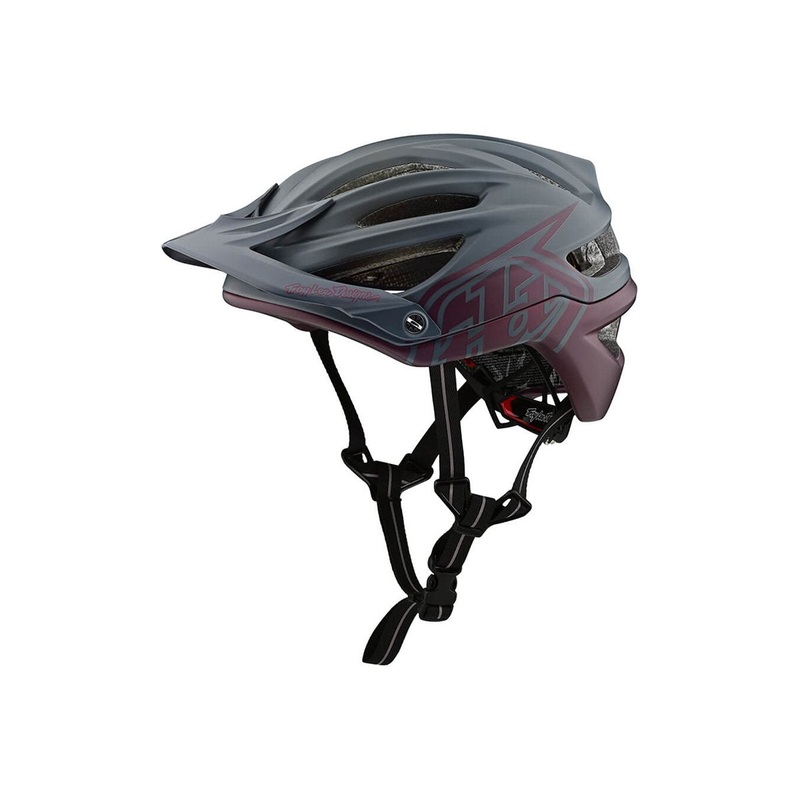 Troy Lee Designs A2 MIPS MTB Helmet – Decoy – Gray-Sangria – 2019 Gray – Sangria Small