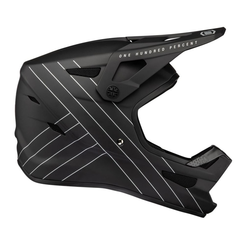 100% Status Helmet – Youth – Black Black Small
