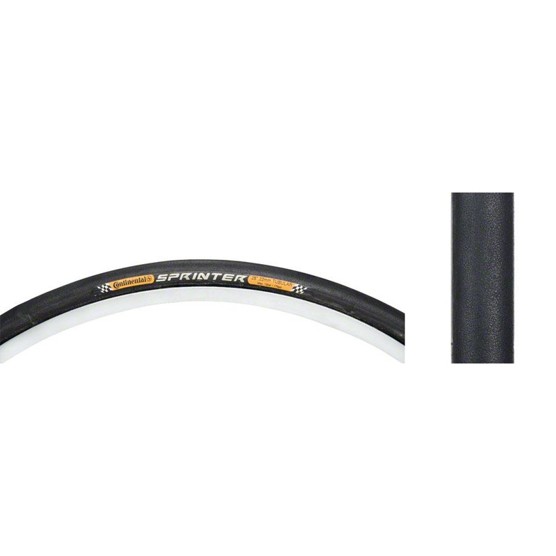 Continental Sprinter 700c Folding Tubular Tire Black 22c Black Chili – Safety System Breaker