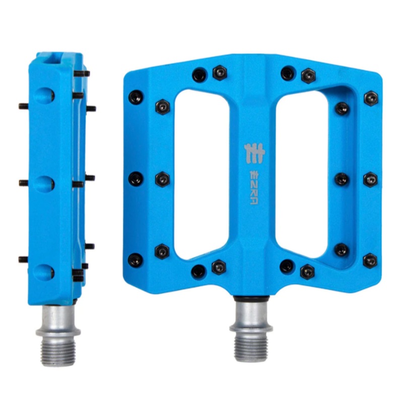 Eastern EZRA Flats Plus BMX Pedals – Blue Blue