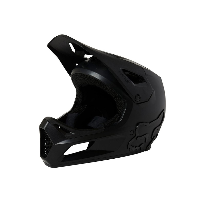 Fox Racing Rampage Full Face Helmet – Youth – Black-Black Black – Black Small