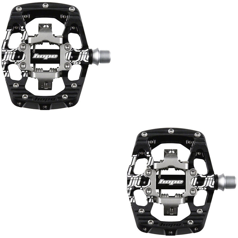 Hope Union GC Pedals – Dual Sided Clipless with Platform, 9/16″, Black