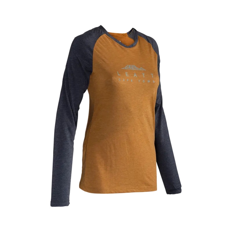 Leatt AllMtn 3.0 Long Sleeve MTB Jersey – Womens – Peanut – 2024 Peanut X-Small