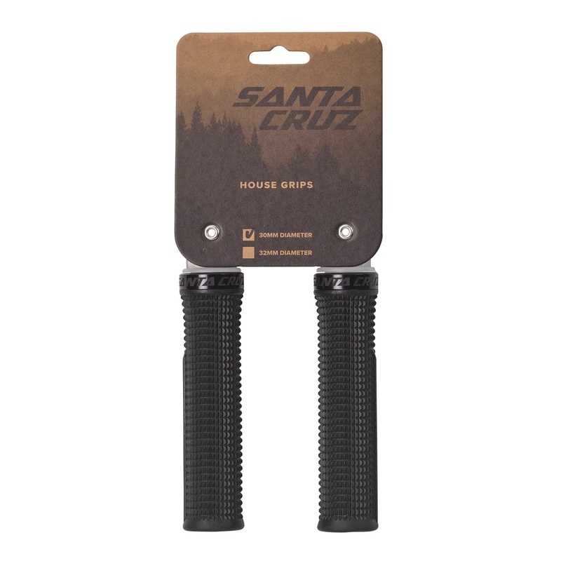 Santa Cruz House Grips – 30mm – Black Black