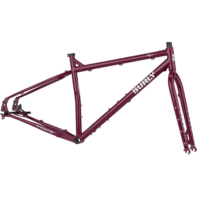 Surly Ogre Frameset – 29″ Steel Fermented Plum Medium