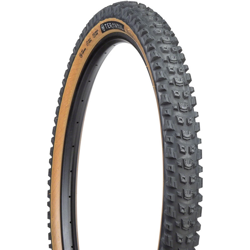 Teravail Warwick Tire – 27.5 x 2.5, Tubeless, Folding, Tan, Durable, Grip Compund