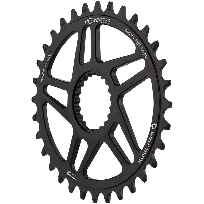 Wolf Tooth Elliptical Direct Mount Chainring – 32t, Shimano Direct Mount, Boost, 3mm Offset, Requires 12-Speed
