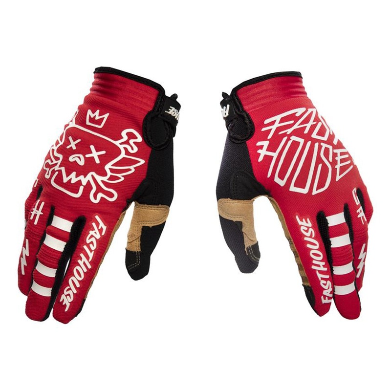 Fasthouse Speed Style Stomp MTB Glove – Red Red Small