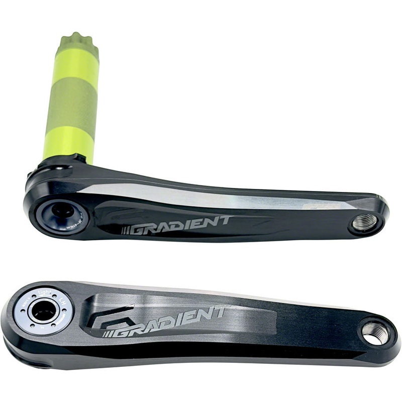 Full Speed Ahead Gradient Modular 1x Crankset – 165mm Fits Shimano SRAM 11/12-Speed Drivetrains 30mm BB392EVO Spindle BLK