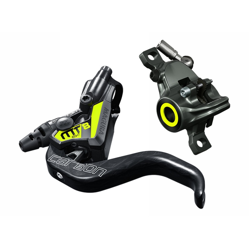 Magura MT8 SL Disc Brake – Gray-Yellow Gray – Yellow 2000mm Hose