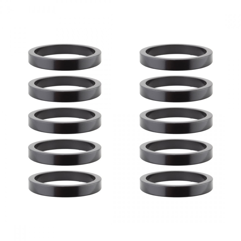 Origin8 Alloy Headset Spacers 1-1/8in x 5mm Spacer Black