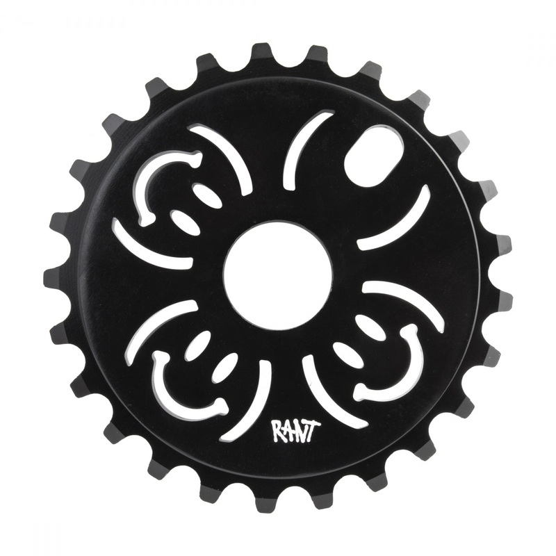 Rant H.A.B.D. Chainring 25t 1pc 1/8 1-SP 68g Aluminum Black BMX Bike