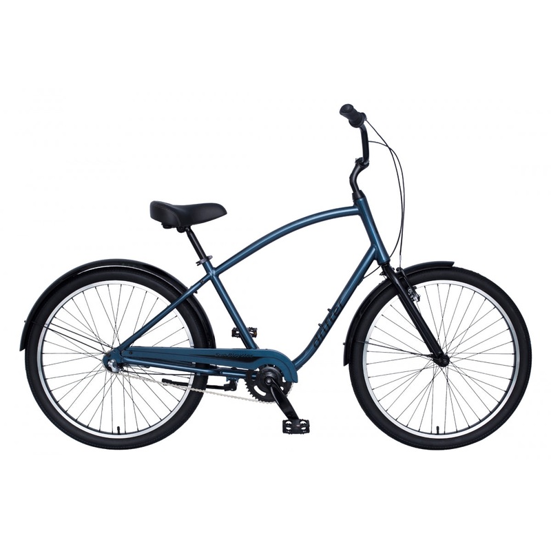 Sun Drifter 3-Speed Step-Over Bikes  Lightweight Alloy Frame, 26″ Multi-Condition Tires, Cruiser Style, Coaster Brakes, Stylish Color Options Steel Blue