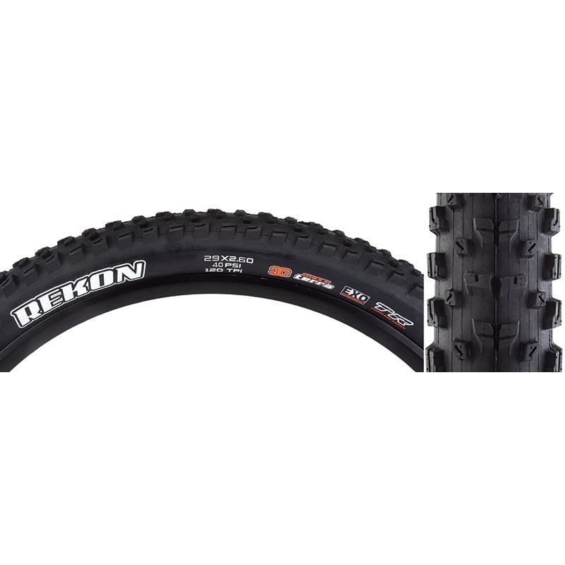 Maxxis Rekon Tire – 29 x 2.6 Tubeless Folding Black 3C MaxxTerra EXO