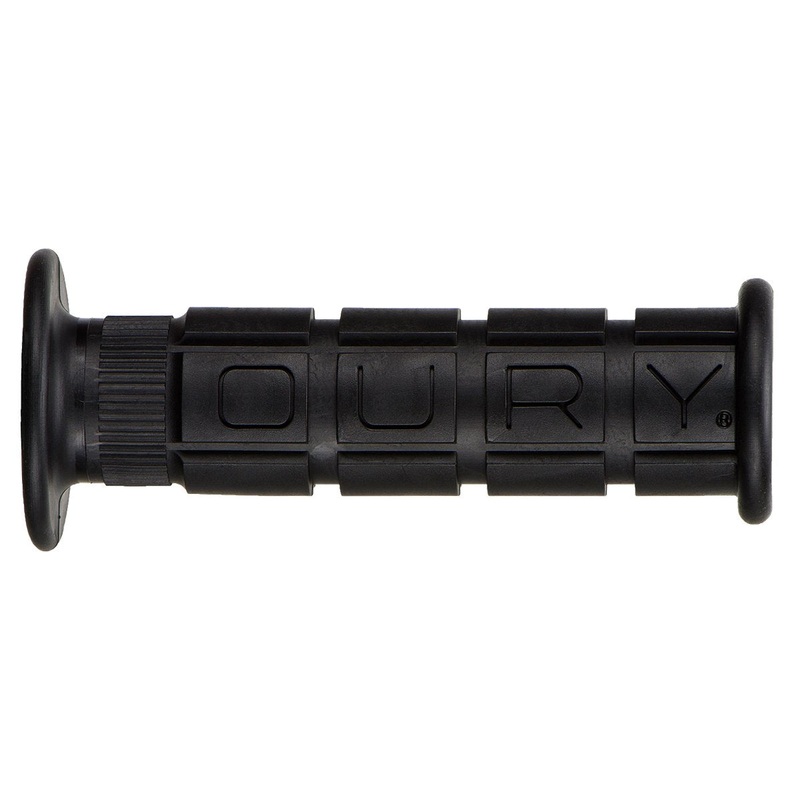Oury Single Compound Grips with Flange – Black Black