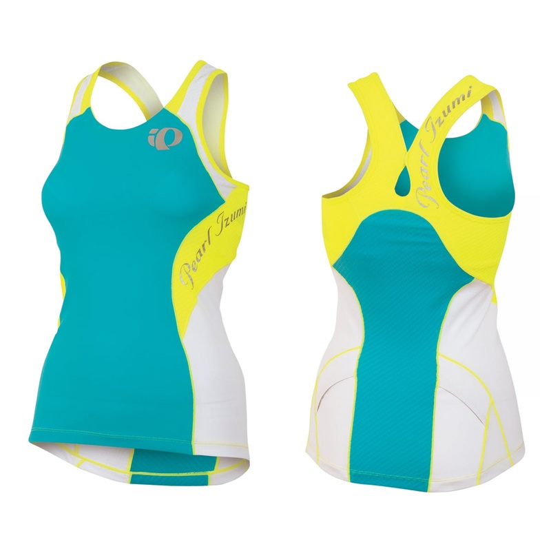 Pearl Izumi Elite InRCool Tri Singlet – Womens – Scuba Blue-Screaming Yellow Scuba Blue – Screaming Yellow Medium