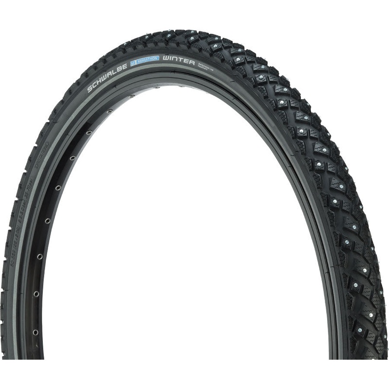 Schwalbe Marathon Winter Plus & Performance Line Tire 26″ Clincher with SmartGuard, Studded Ice Control, Puncture Protection, and Winter-Ready Engineering 26×2.0