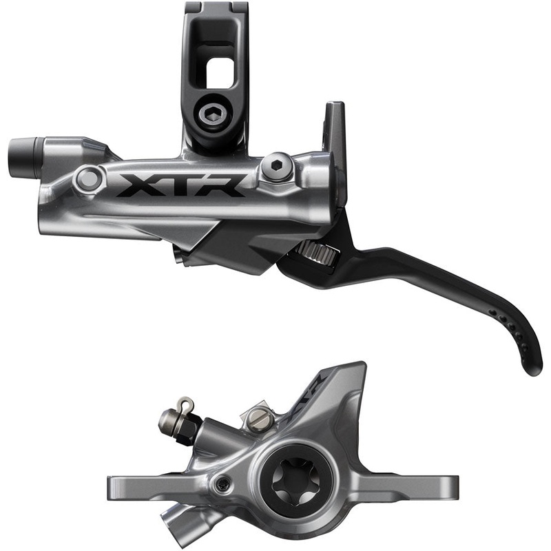 Shimano XTR BR-M9200 Disc Brake and BL-M9220 Lever – Left/Front, Post Mount, 2-Piston Caliper, SM-BH90-SS Hose, Metal