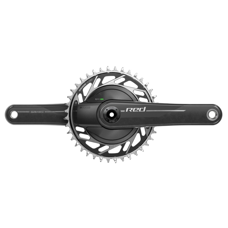 SRAM RED 1x XPLR AXS Power Meter Wide Crankset – 165mm, 13-Speed, 40t Threaded Mount, 8-Bolt PM Spider, DUB Spindle,