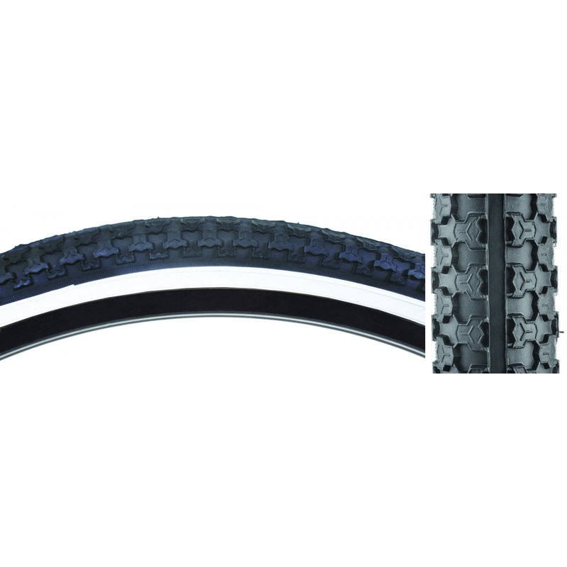 Sunlite MTB Raised Center 24×2.125 Wire TPI 40 Black/WhtReflective Road Tire