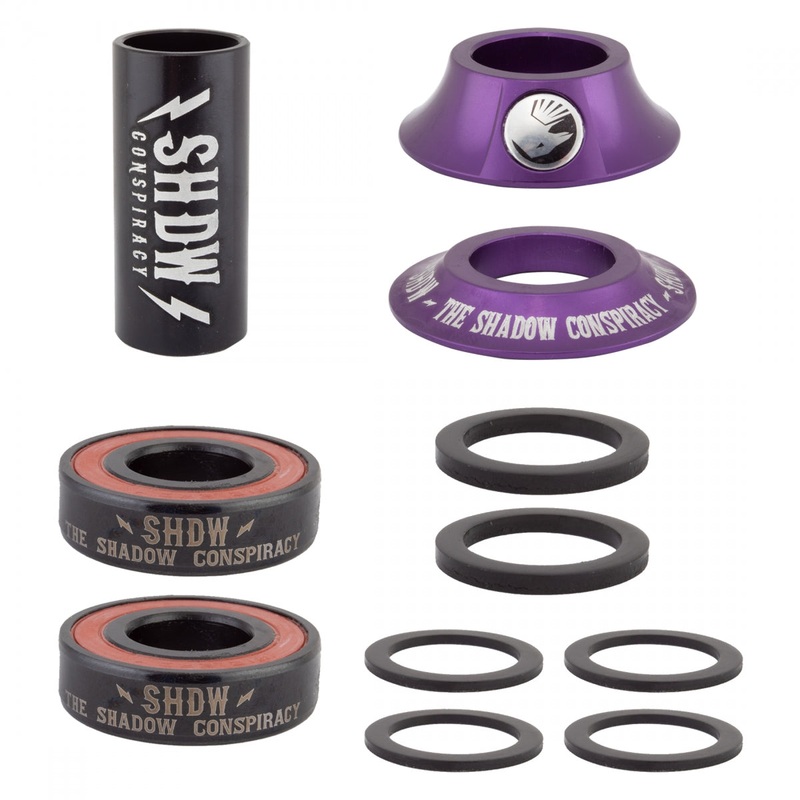 The Shadow Conspiracy Stacked Mid Bottom Bracket Skeletor Purple for 22mm Cranks