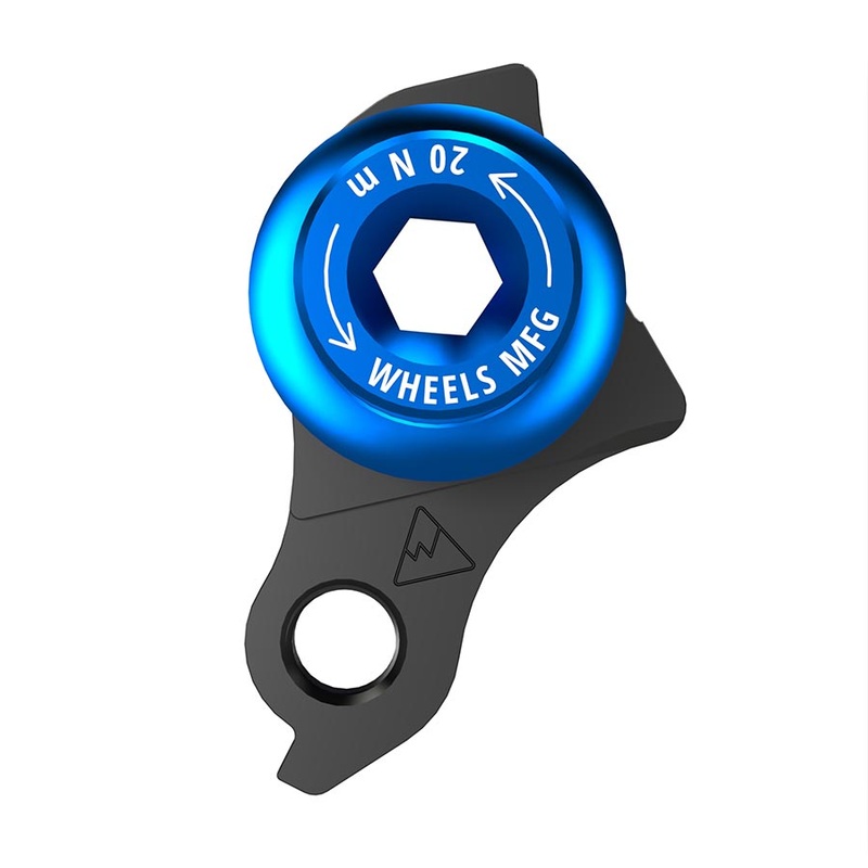 Wheels Manufacturing Universal Derailleur Hanger – 487-5 For Trek ABP MTB Frames designed to accept SRAM UDH BLK/Teal