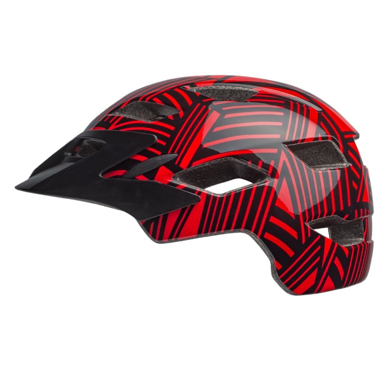 Bell Sidetrack Youth Helmet – Gloss Red-Black Seeker Gloss Red – Black Seeker One Size