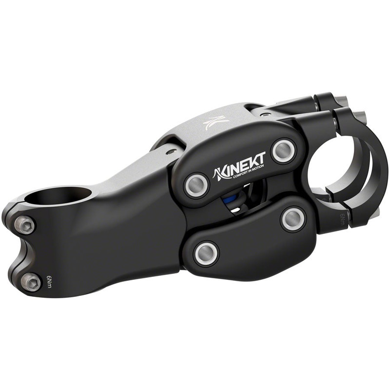 Cirrus Cycles Kinekt Suspension Stem 120 31.8 Clamp +7 1-1/8 in Black Aluminum