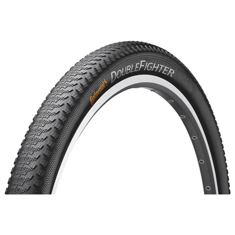 Continental Double Fighter III 700c Wire Tire – Black Black 37c
