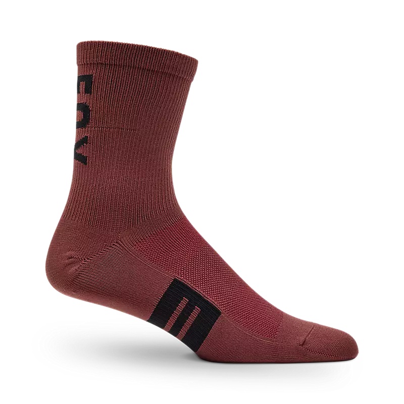 Fox Racing 6″ Flexair Merino Sock – Rust Rust X-Small/Small