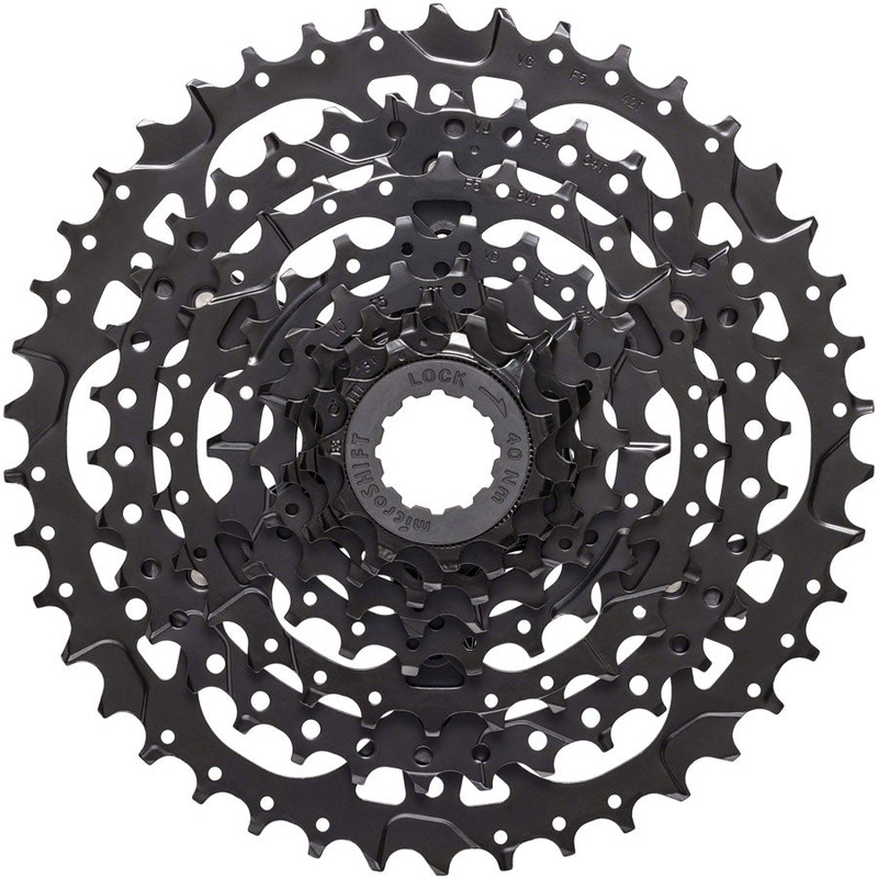 microSHIFT Acolyte Cassette – 8 Speed, 11-42t, Black, ED Coated