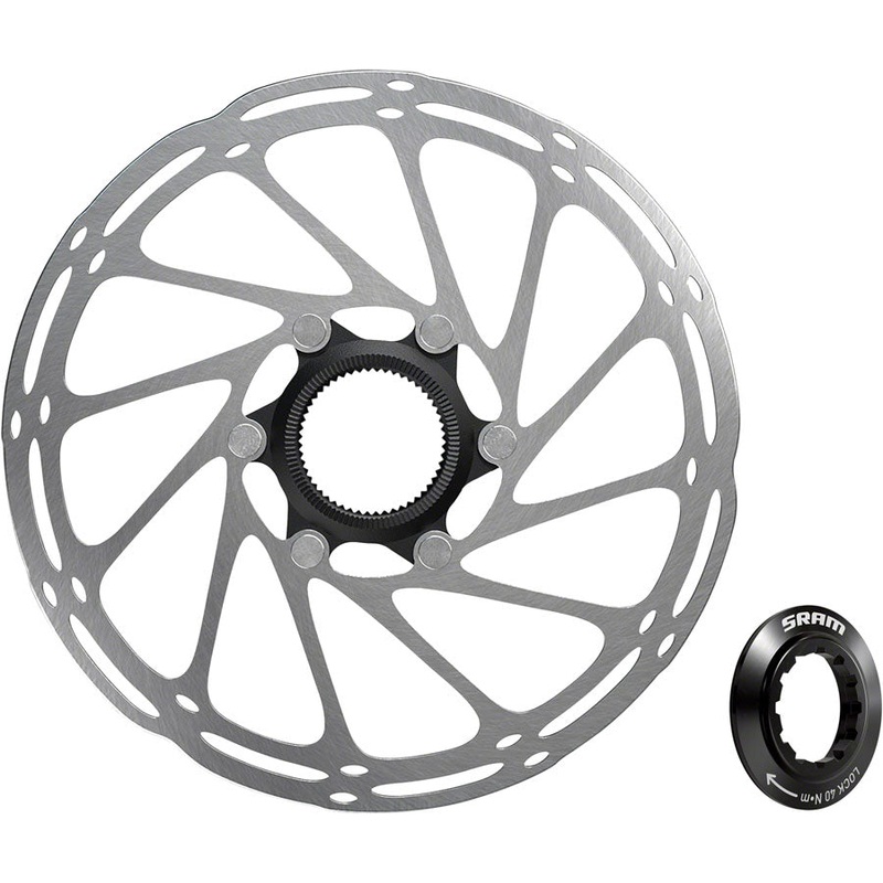SRAM CenterLine Disc Brake Rotors  Center Lock, Alloy Two-Piece Design, Vibration-Free, UCI Compliant, Available 160mm, 180mm, 200mm for Road & Mountain Bikes 160mm