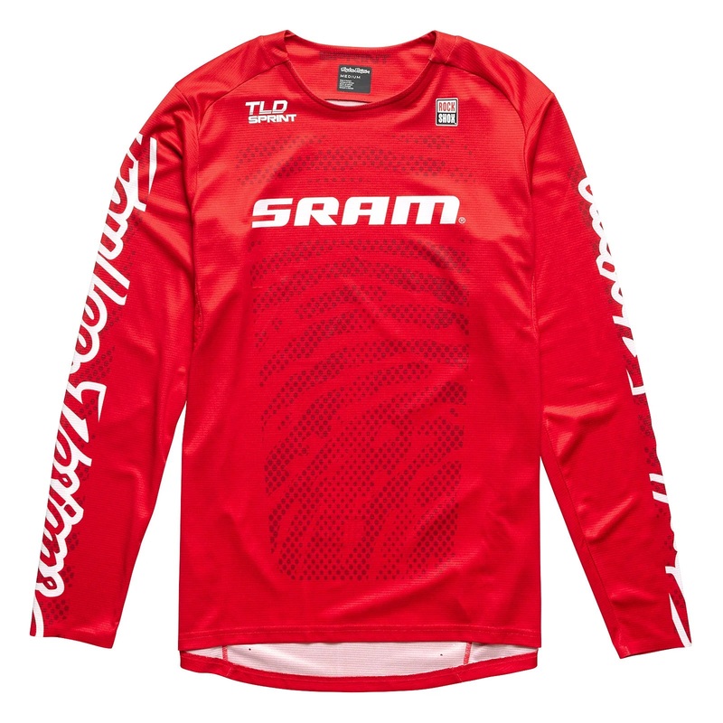 Troy Lee Designs Sprint Long Sleeve MTB Jersey – SRAM Shifted – Fiery Red Fiery Red Small