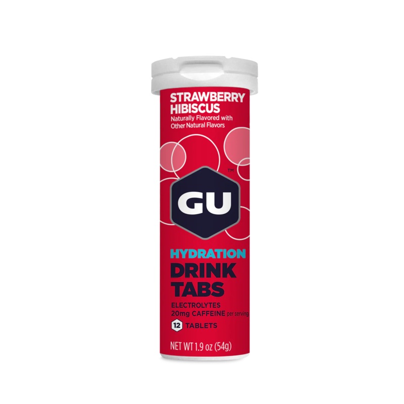 GU Hydration Drink Tabs – Strawberry Hibiscus Strawberry Hibiscus Box of 8