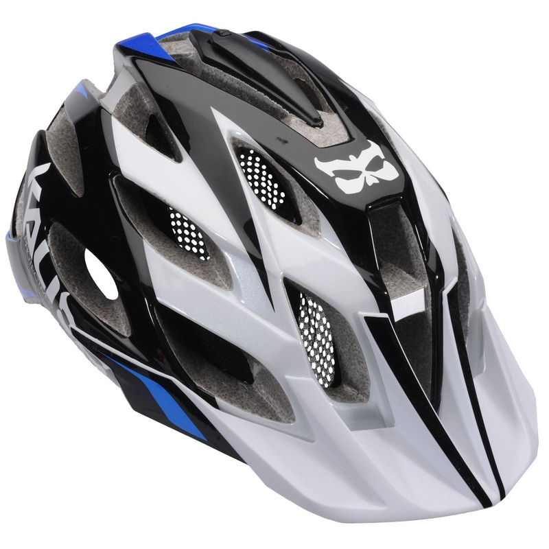 Kali Amara Paramount MTB Helmet – Black-White-Blue Black – White – Blue Small/Medium