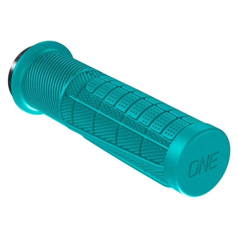 OneUp Thick Lock-On MTB Grips – Turquoise Turquoise